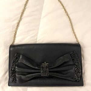 Kate spade clutch crystal bow accent shoulder bag